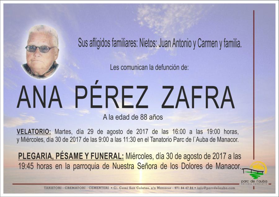 ANA PÉREZ ZAFRA