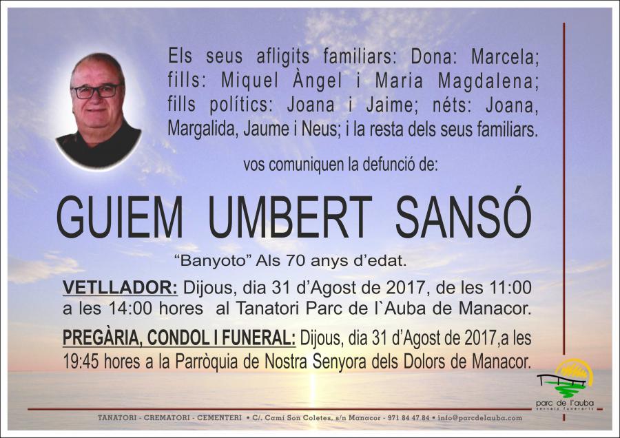 GUIEM UMBERT SANSÓ