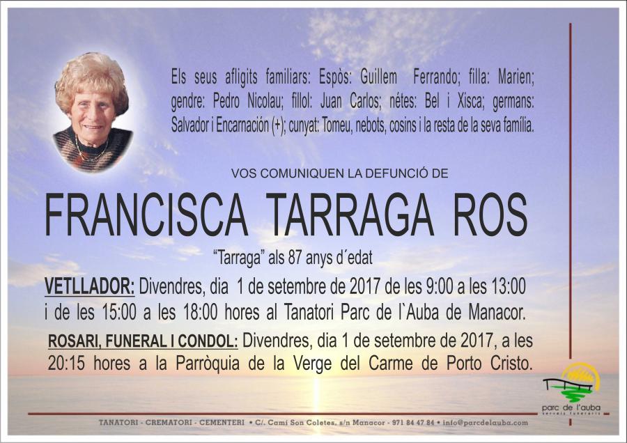 FRANCISCA TARRAGA ROS