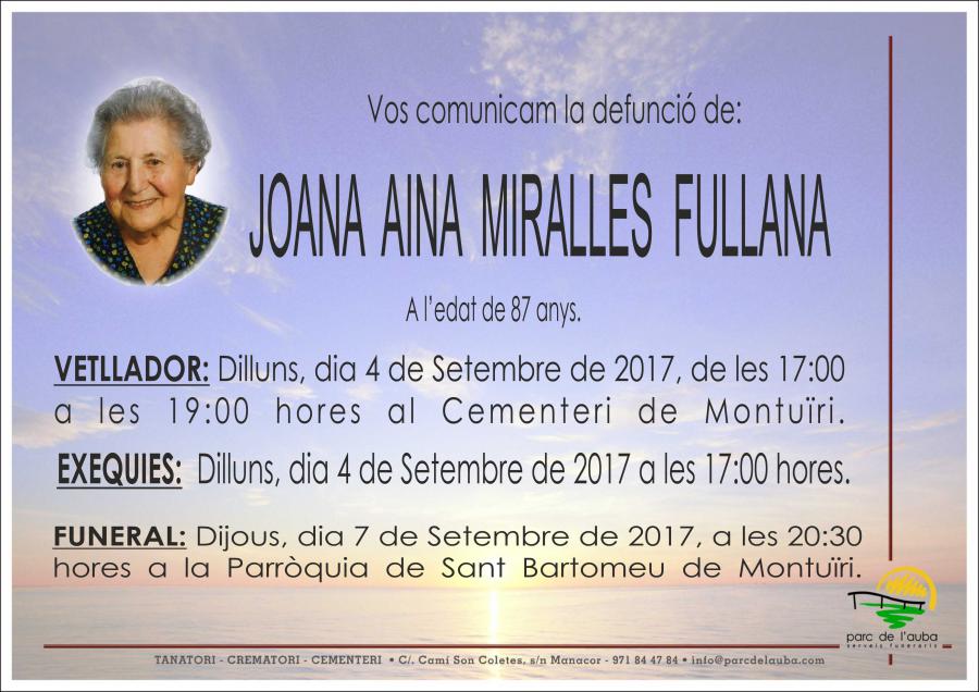 JOANA AINA MIRALLES FULLANA