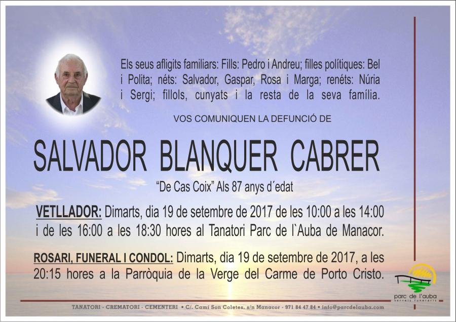SALVADOR BLANQUER CABRER