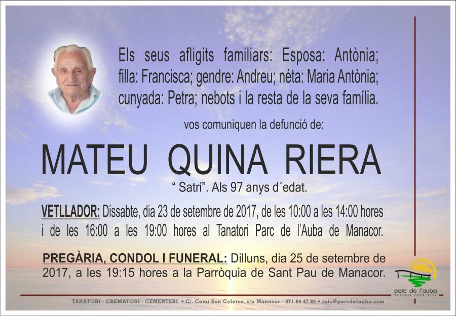 MATEU QUINA RIERA