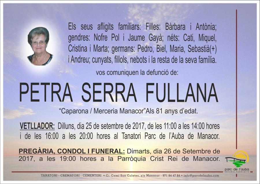 PETRA SERRA FULLANA