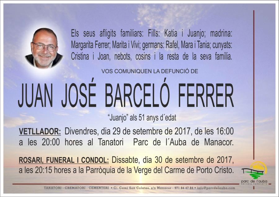 JUAN JOSÉ  BARCELÓ FERRER
