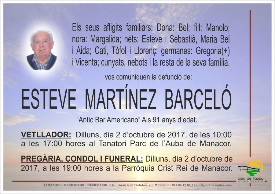 ESTEVE MARTÍNEZ BARCELÓ