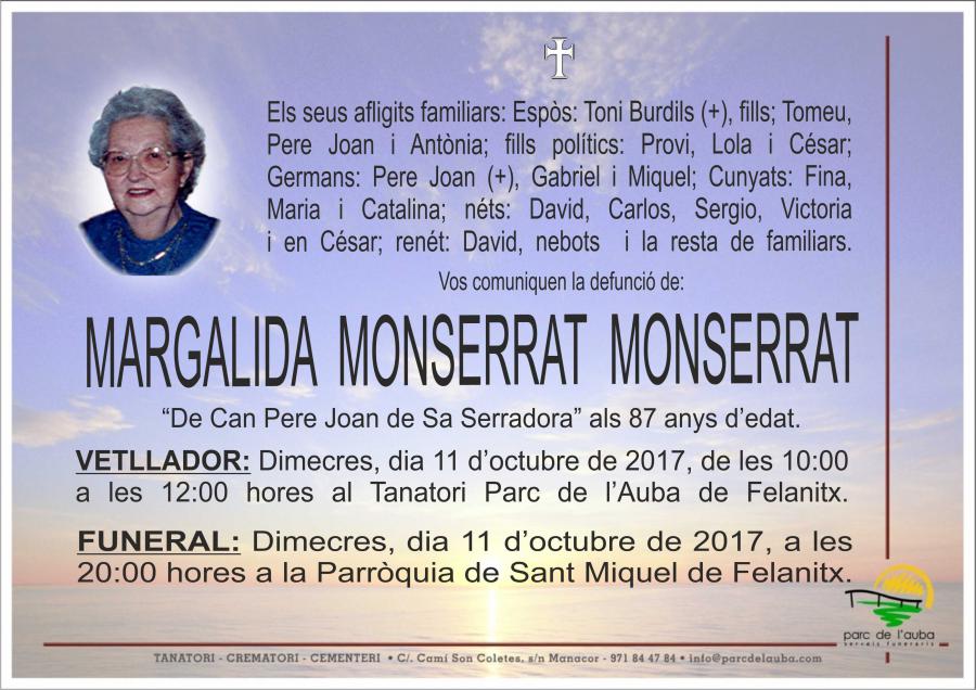 MARGALIDA MONSERRAT MONSERRAT