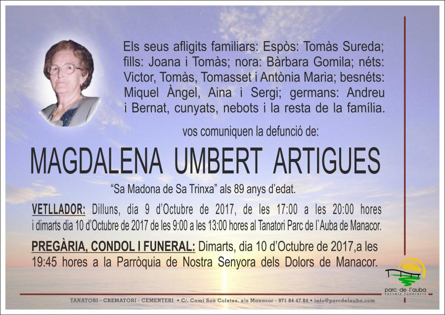 MAGDALENA  UMBERT ARTIGUES