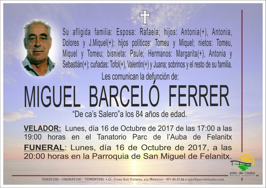 MIGUEL BARCELÓ FERRER