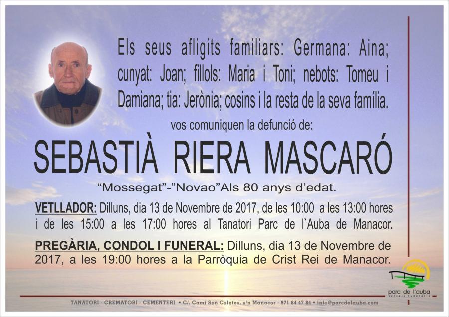 SEBASTIÀ RIERA MASCARÓ