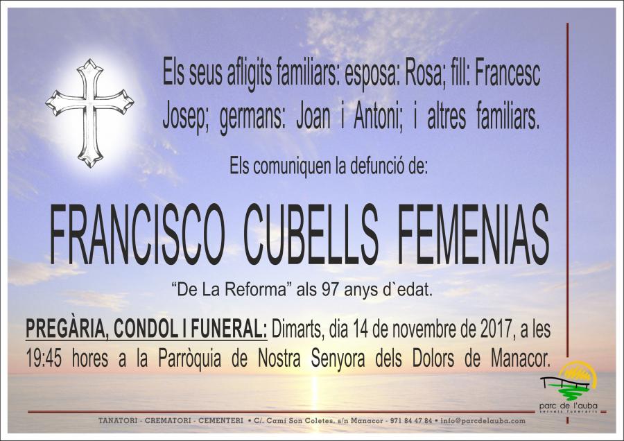 FRANCISCO CUBELLS FEMENIAS