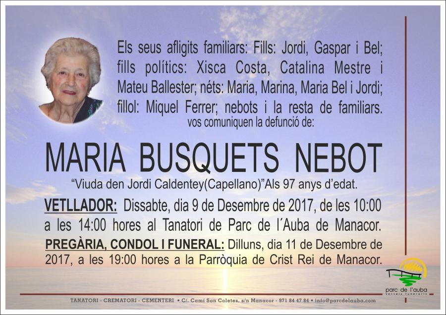MARIA BUSQUETS NEBOT