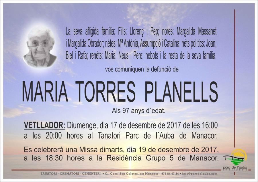 MARIA TORRES PLANELLS