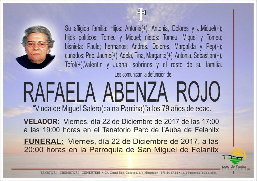 RAFAELA ABENZA ROJO