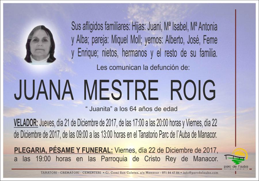 JUANA  MESTRE ROIG
