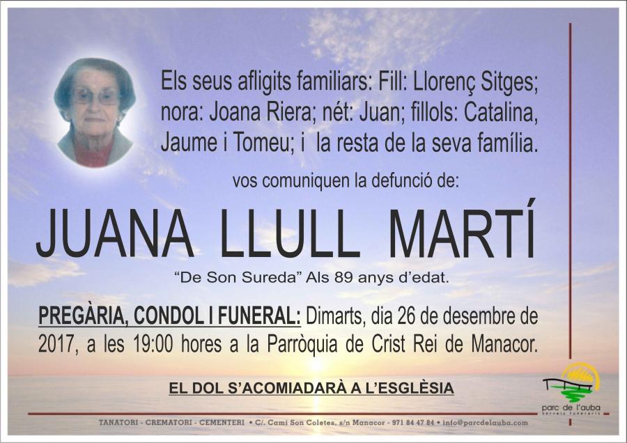 JUANA  LLULL MARTÍ