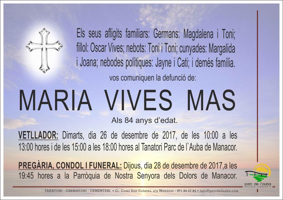 MARIA VIVES MAS