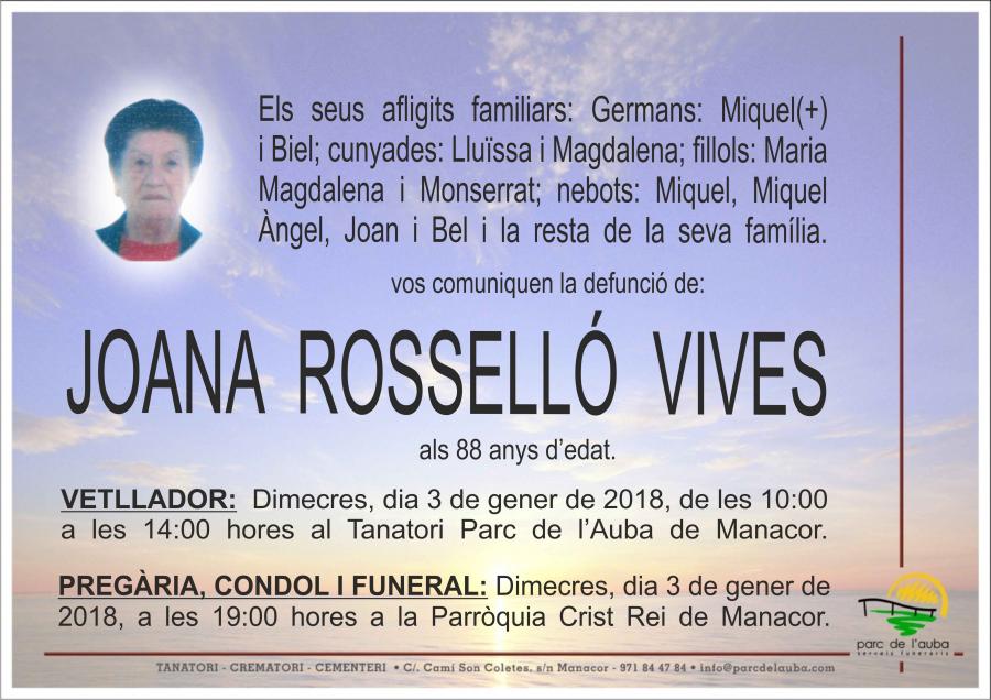 JOANA ROSSELLÓ VIVES