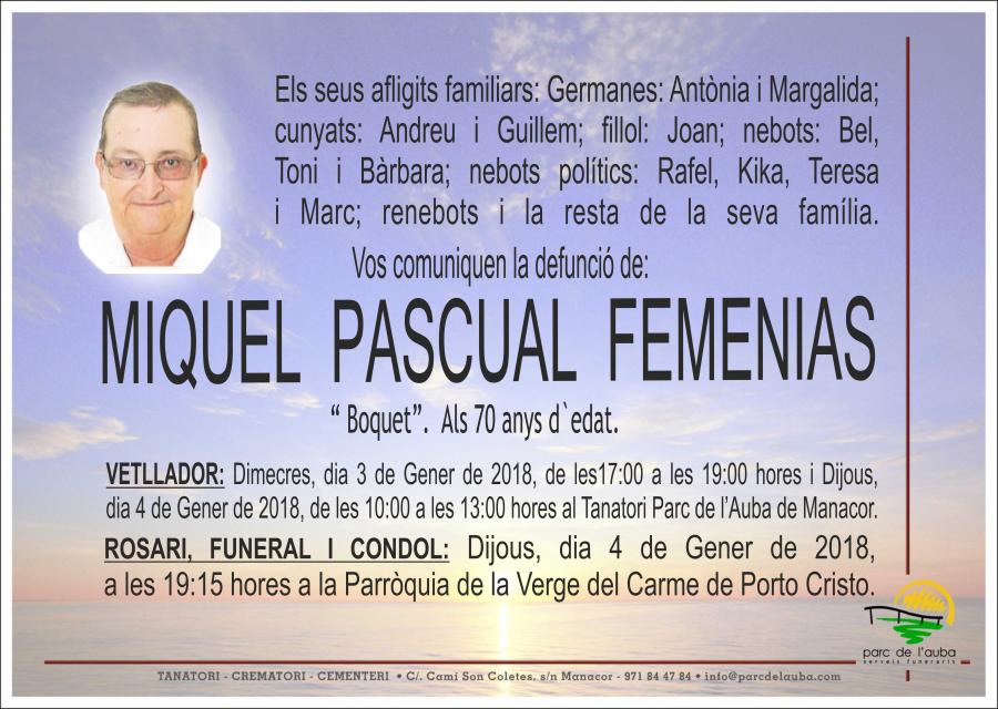 MIQUEL PASCUAL FEMENIAS