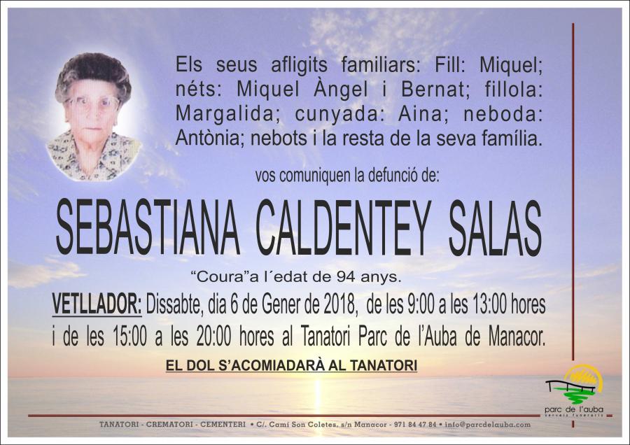 SEBASTIANA  CALDENTEY SALAS
