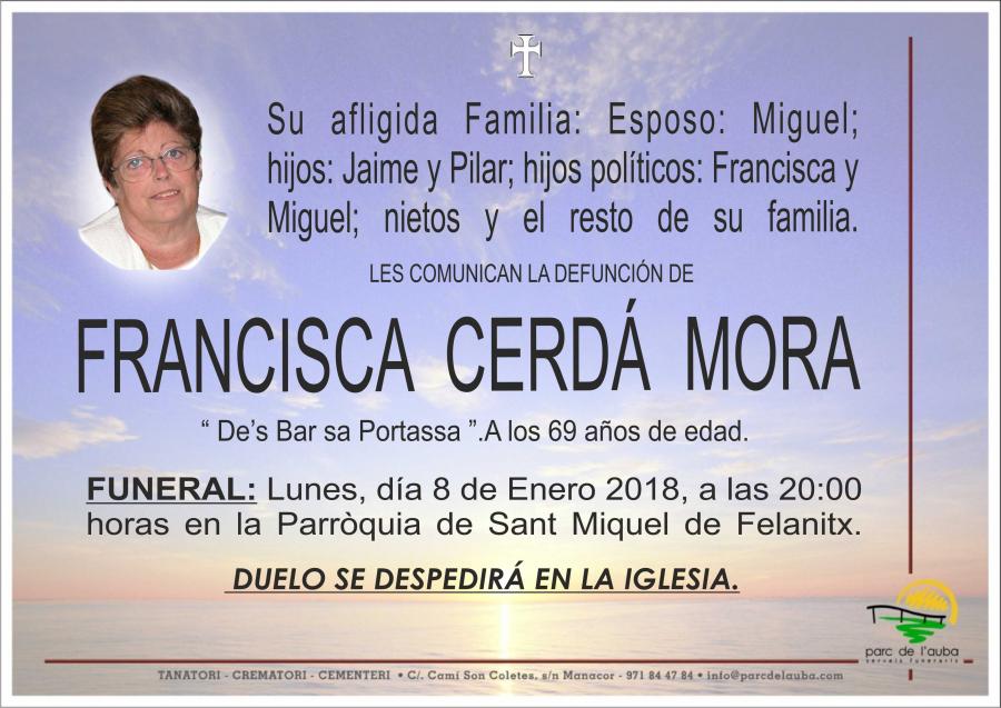 FRANCISCA CERDA MORA