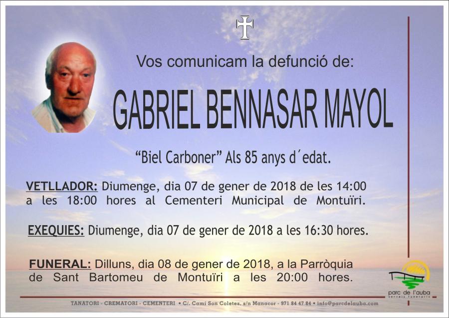 GABRIEL BENNASAR  MAYOL