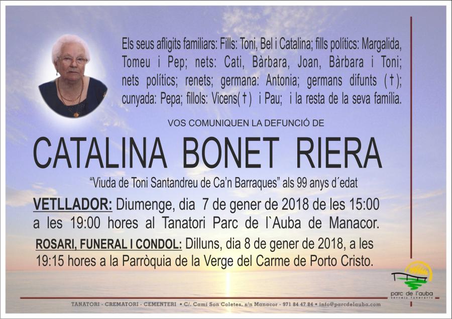 CATALINA BONET  RIERA