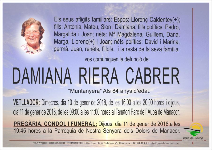 DAMIANA RIERA CABRER
