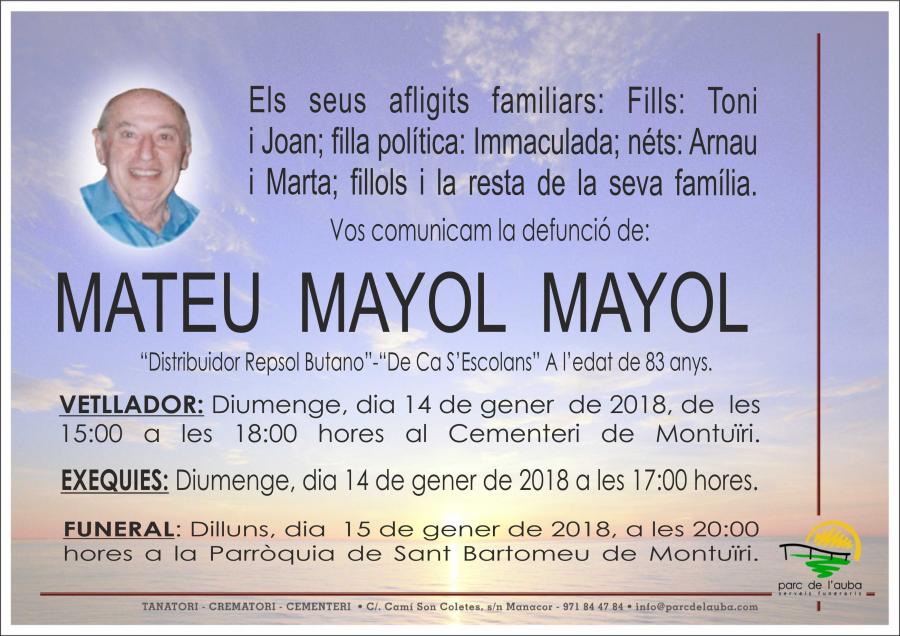 MATEU MAYOL MAYOL
