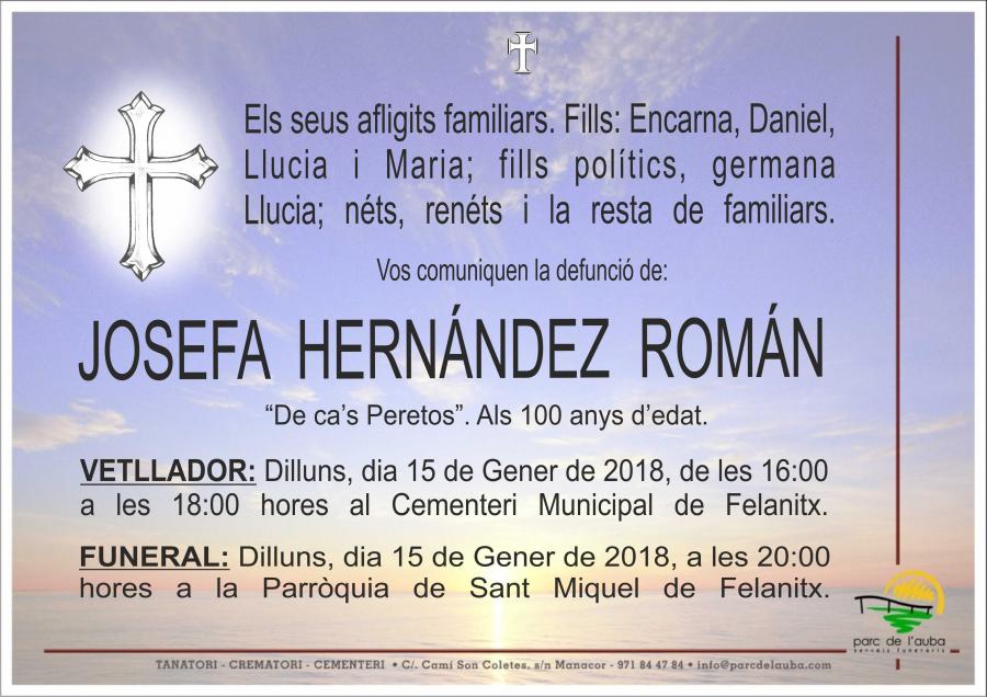 JOSEFA HERNÁNDEZ ROMÁN