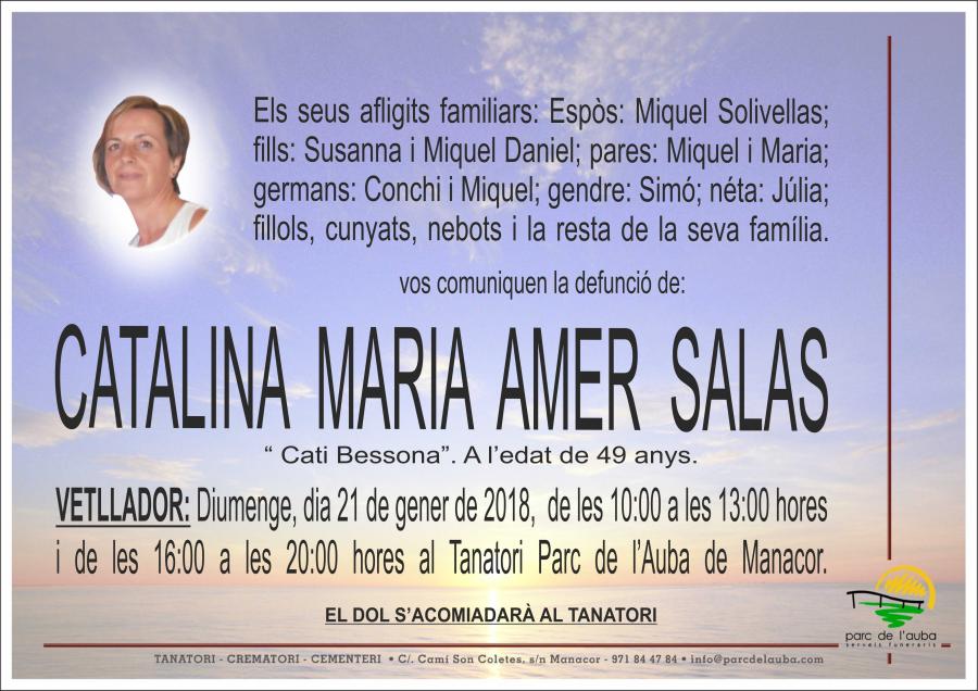 CATALINA MARIA AMER SALAS