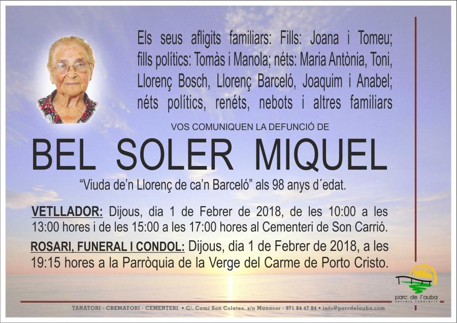 BEL SOLER MIQUEL
