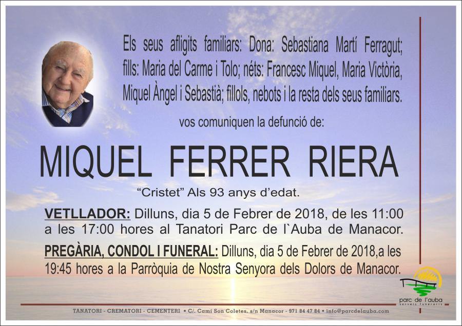 MIQUEL FERRER RIERA