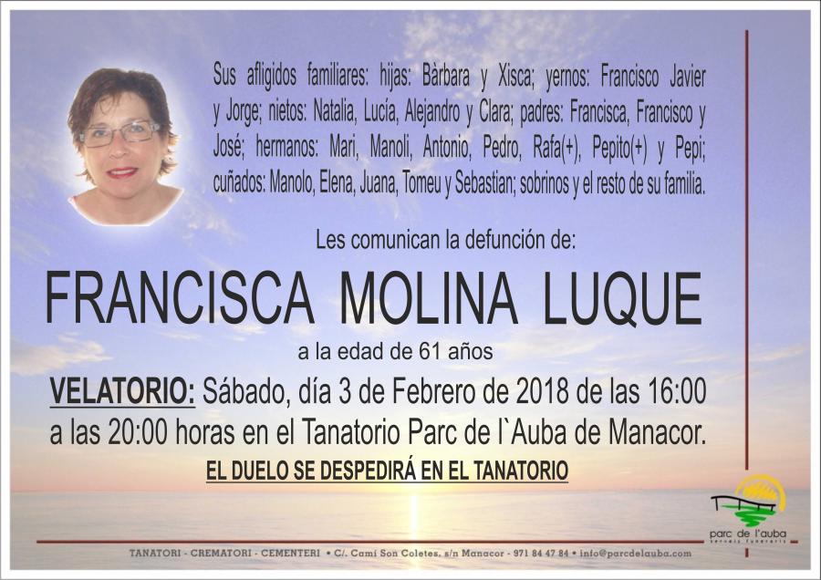 FRANCISCA MOLINA LUQUE