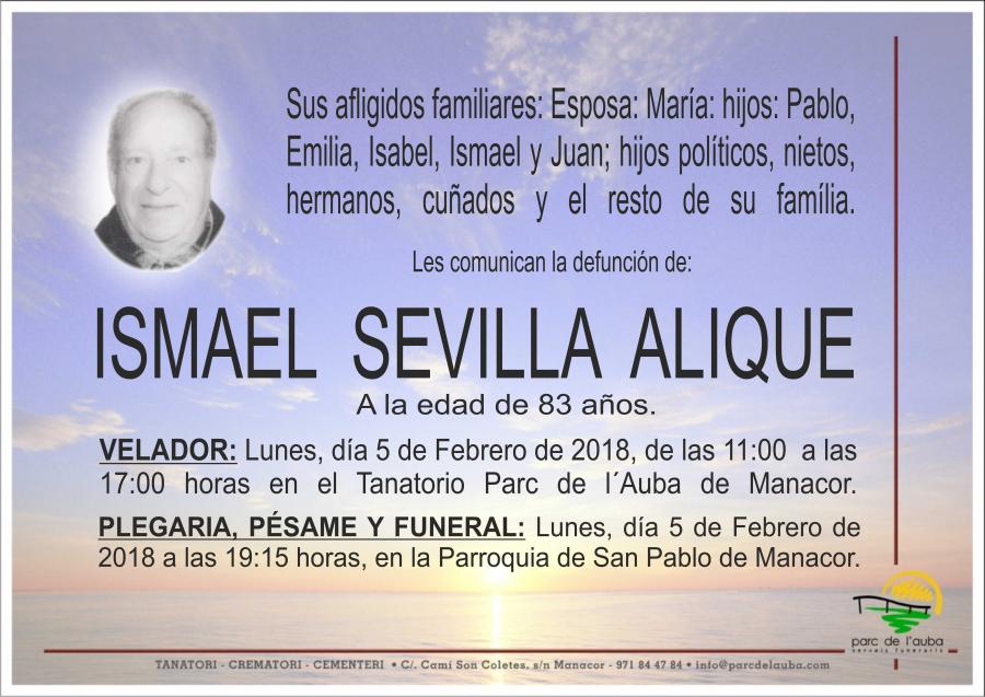ISMAEL SEVILLA ALIQUE
