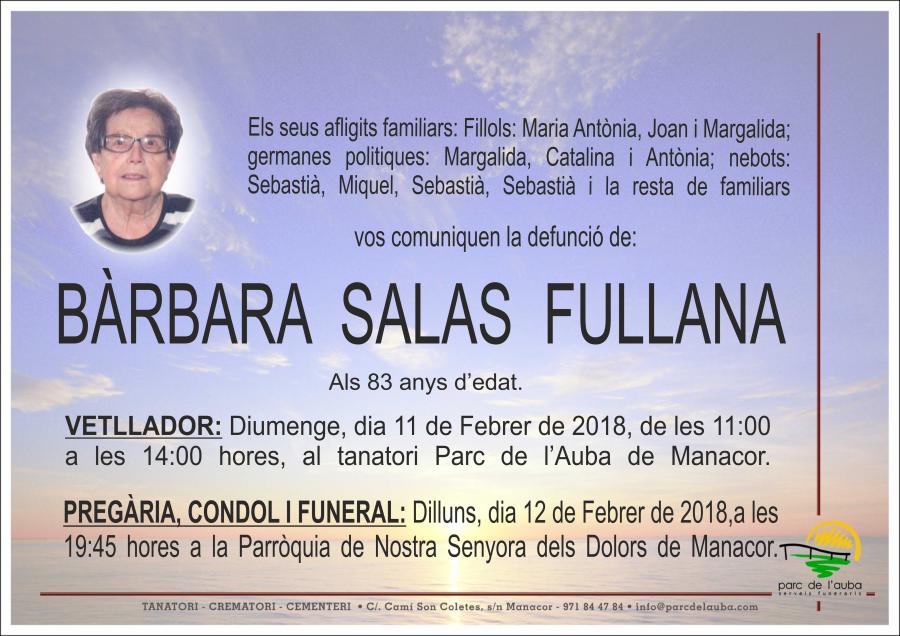 BÀRBARA SALAS  FULLANA