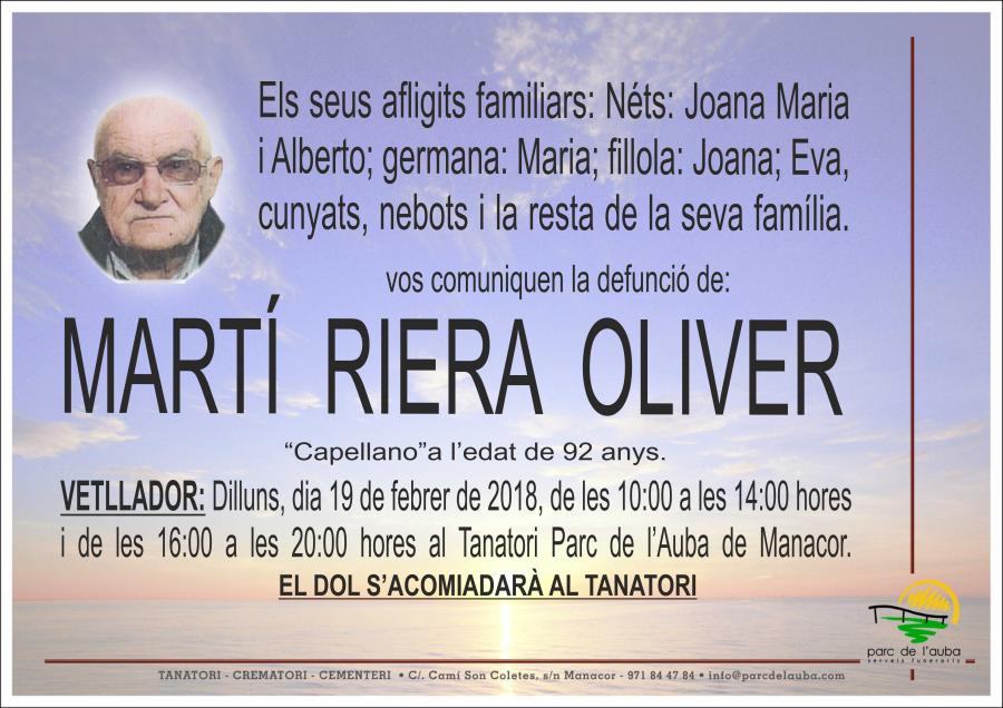 MARTÍ RIERA OLIVER