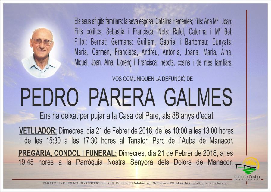 PEDRO PARERA GALMES