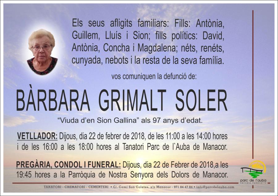 BÀRBARA GRIMALT SOLER