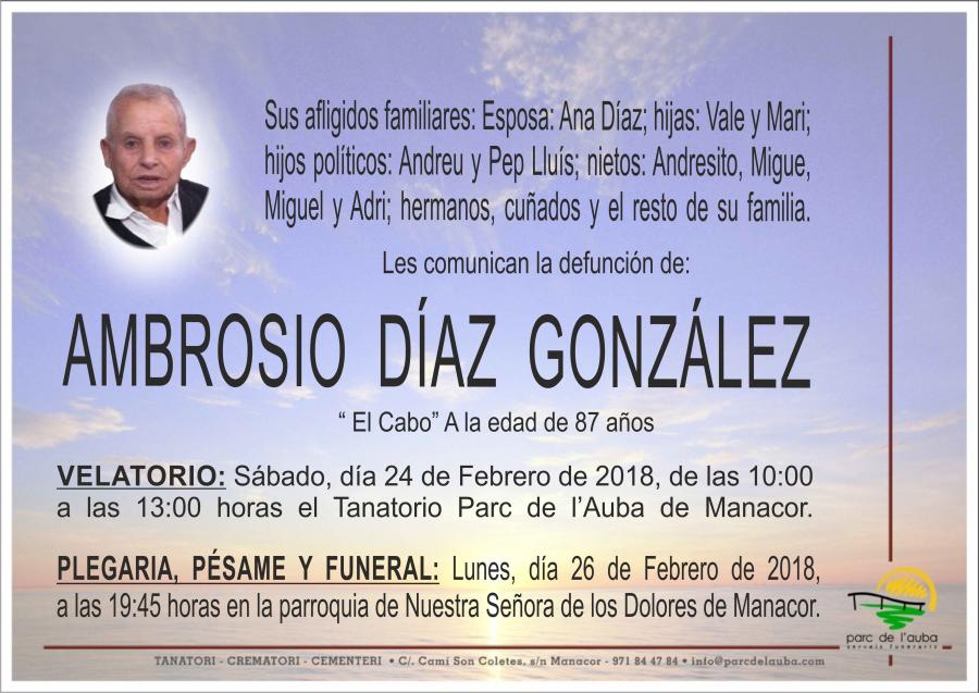 AMBROSIO DÍAZ GONZÁLEZ