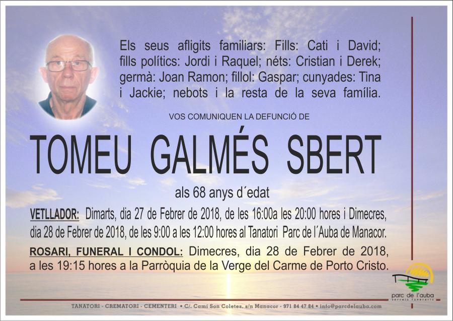 TOMEU GALMÉS SBERT