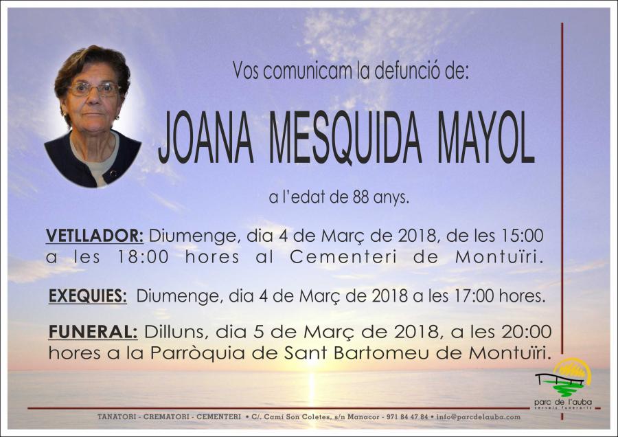 JOANA MESQUIDA MAYOL