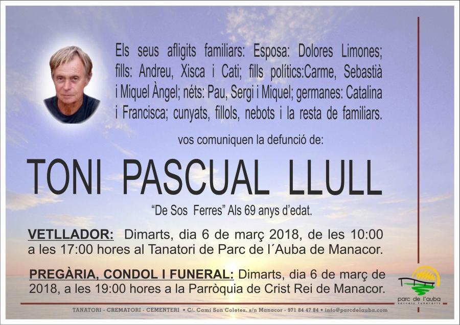 TONI PASCUAL LLULL