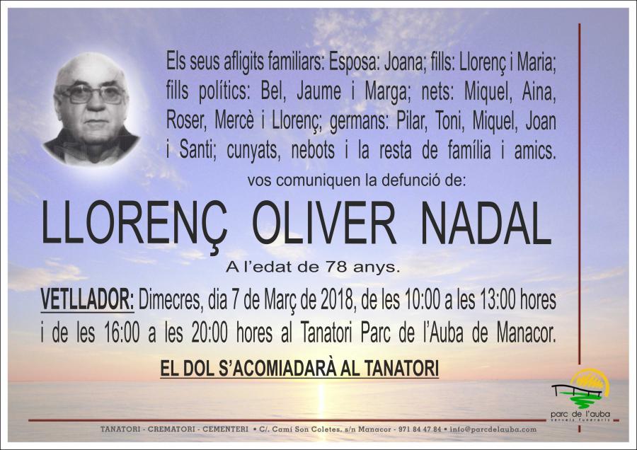 LLORENÇ OLIVER NADAL