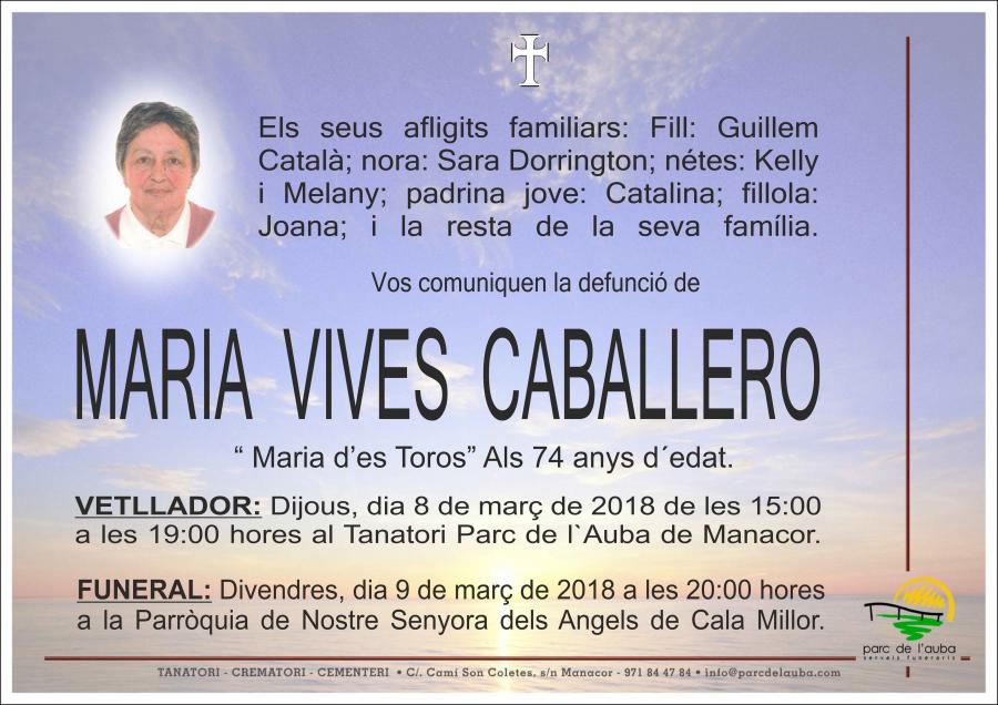 MARIA VIVES CABALLERO