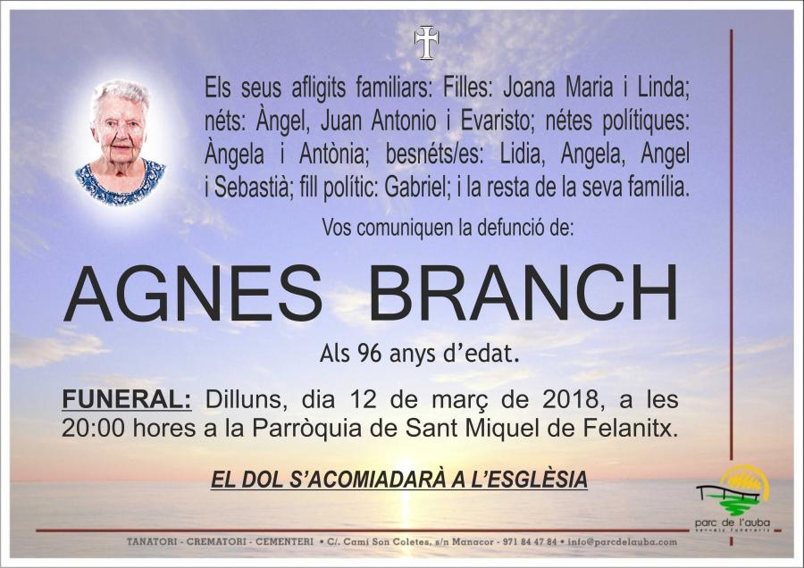AGNES BRANCH
