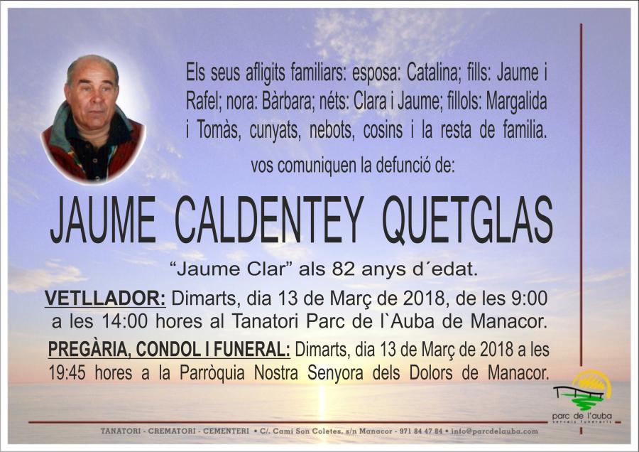 JAUME CALDENTEY QUETGLAS