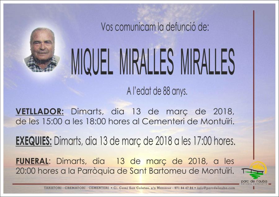 MIQUEL MIRALLES MIRALLES