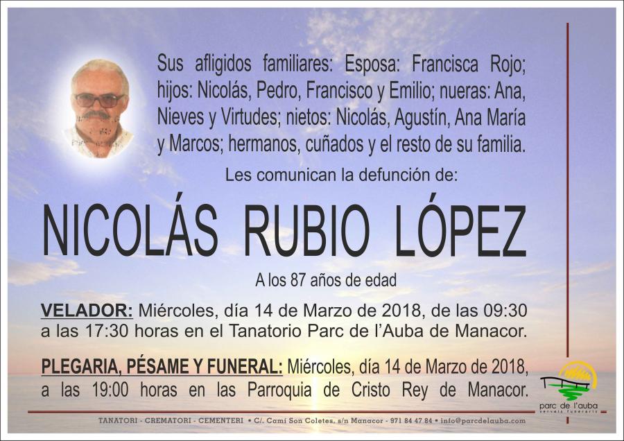 NICOLÁS RUBIO LÓPEZ