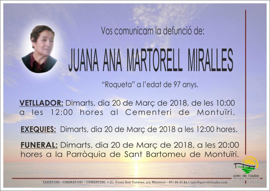 JUANA ANA MARTORELL MIRALLES
