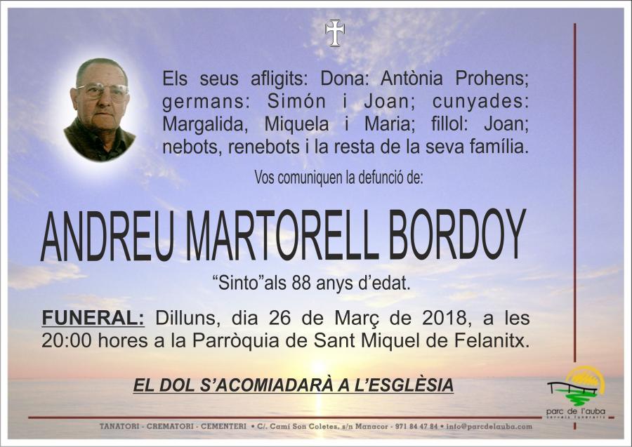ANDREU MARTORELL BORDOY
